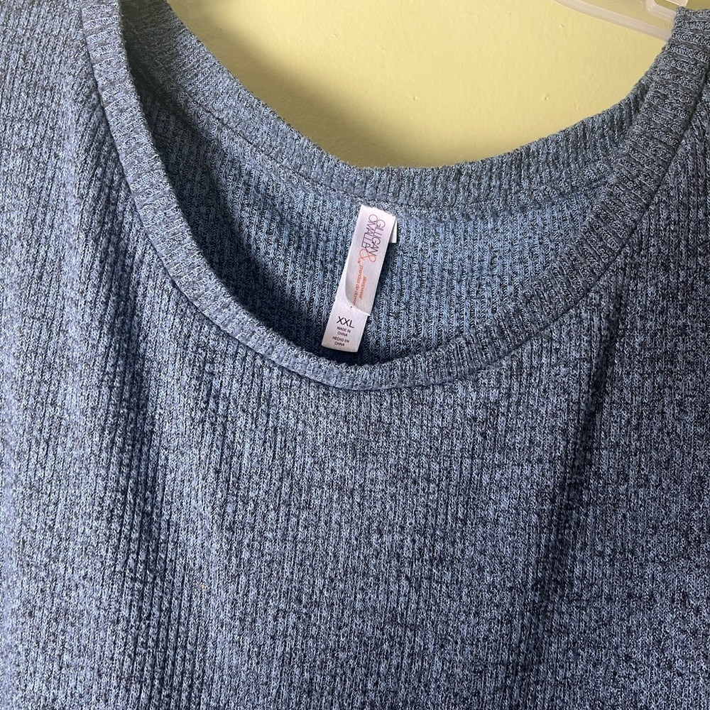 Gillian &Omalley sleepwear Women's Gray Long Sleeve Top - Picture 4 of 7